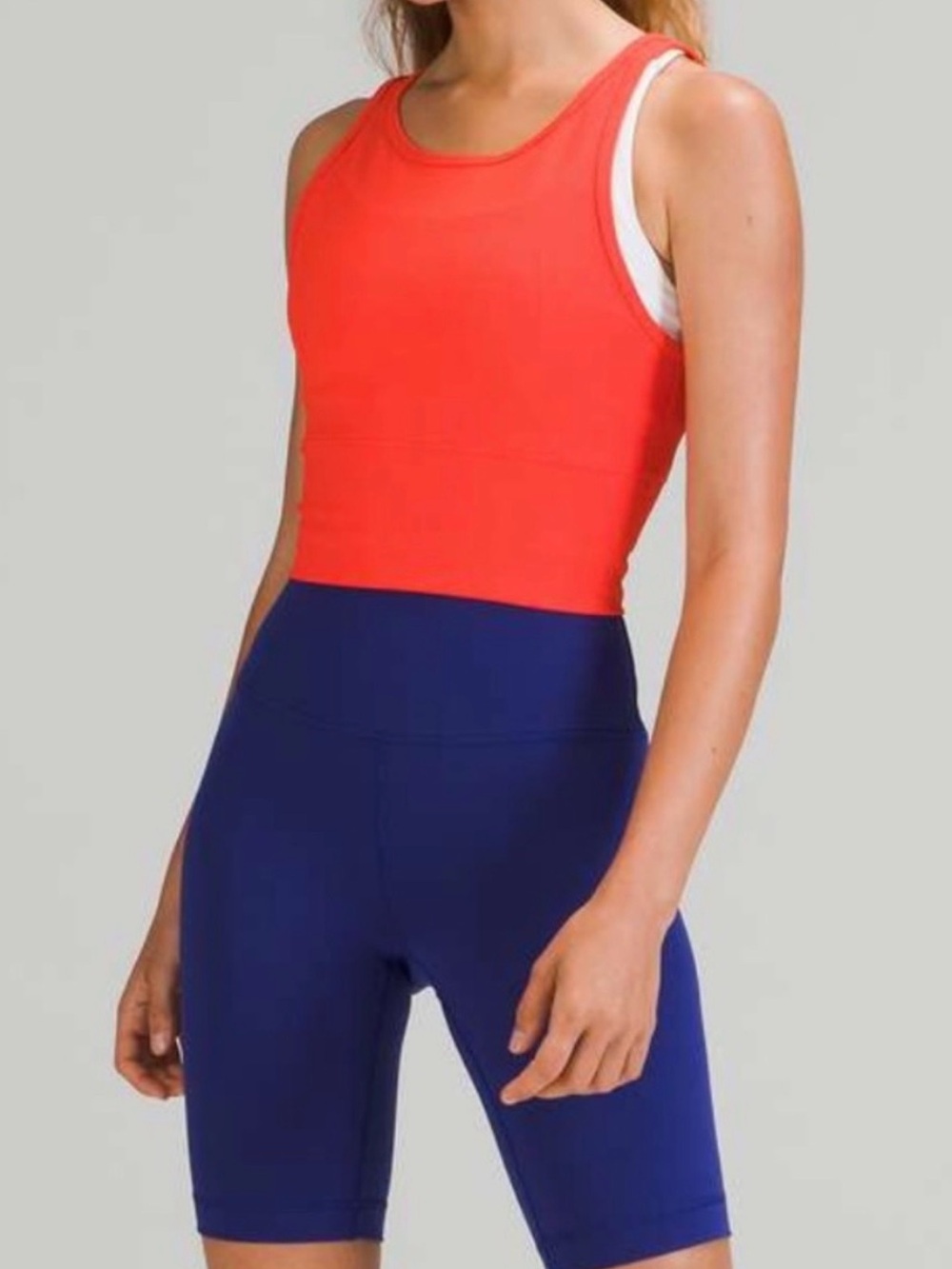 Lululemon Power Pivot Tank Top *Rib - Autumn Red